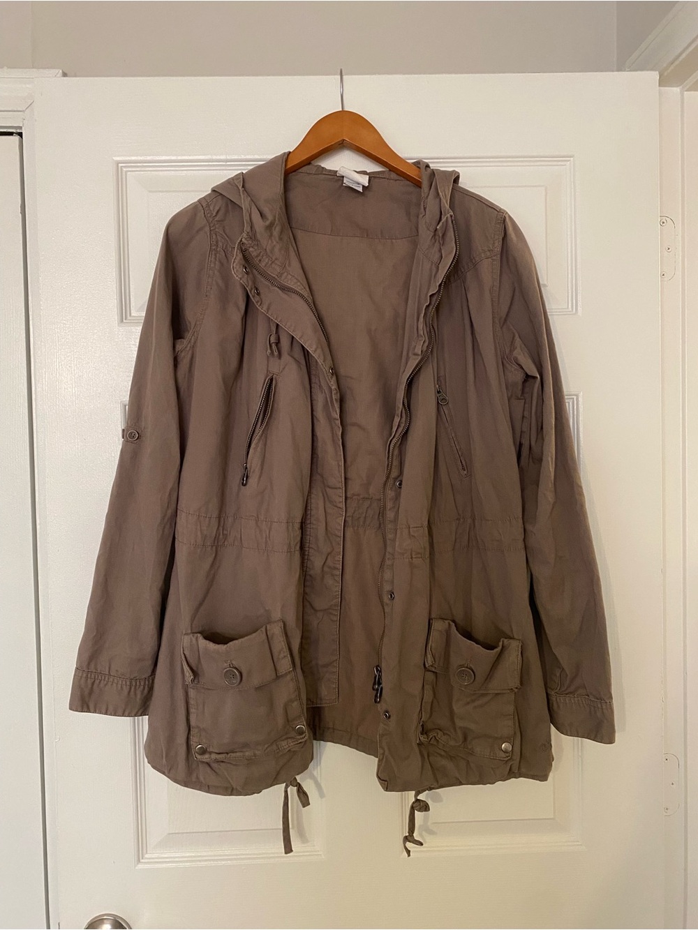 O'Neill Women's Hooded Utility Jacket - Taupe Brown